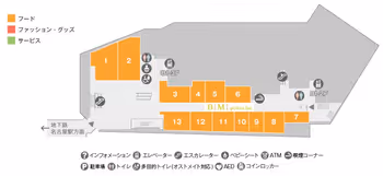 KITTE名古屋公式 B1Fフロアガイド
