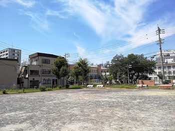 마키노 공원의 벤치