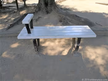 Two-seater bench in Sanae Park