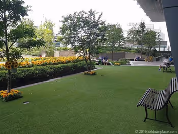 大名古屋ビルヂングスカイガーデンのタリーズ付近の休憩場所