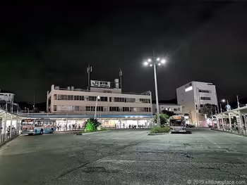 From the east exit of Zushi Station