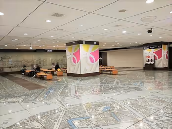 도쿄역 구내 은의 종 주변 휴게소