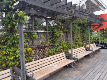 Benches at Ikebukuro Tobu Sky Deck Plaza