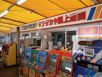 栄駅松坂屋屋上遊園のレトロなゲームコーナー