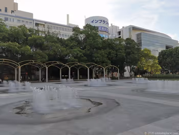 栄駅エンゼル広場の噴水