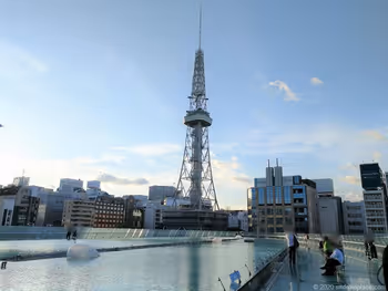 栄駅オアシス21水の宇宙船の休憩場所