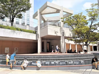 Fountain at Hamamatsu Station Act City Sunken Plaza