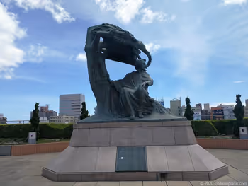 濱松車站Act之森 蕭邦之丘的雕塑