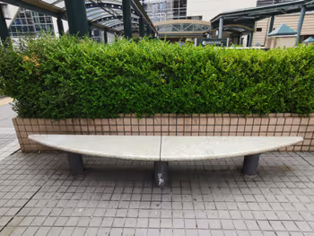 Rest area on the Fuchu Station pedestrian deck, part 2