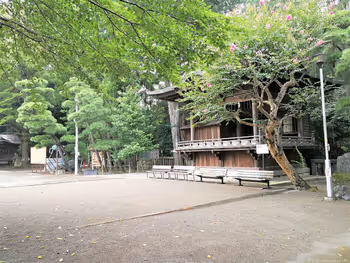 도부 우츠노미야 역 후타라야마 신사의 휴식 공간