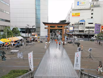 東武宇都宮站 Banba廣場的全景