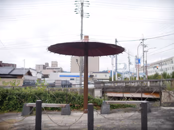 【嵐電天神川駅】天神川四条 天神川東岸遊歩道北端の画像3
