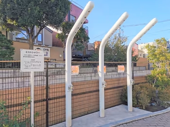 코마에역 메비우스 에키마에 광장 미스트 샤워