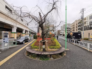 千歳船橋駅 南口タクシー乗り場付近の休憩場所