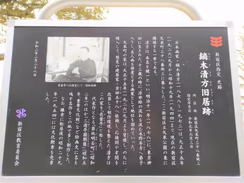 神樂坂站 矢來公園的鏑木清方舊居遺跡的石碑