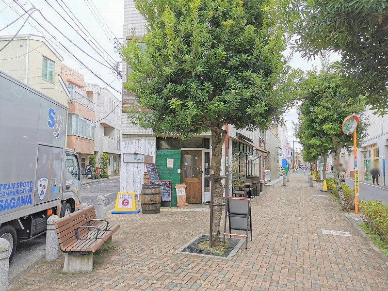 [喜多見站] 北口交流側道 休息處 的照片 1