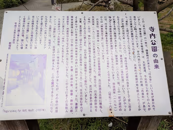 神樂坂站 寺內公園的公園由來介紹