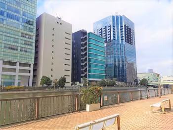 品川站 Rivage Shinagawa 高濱運河側的休憩場所 其1