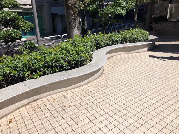 Photo of Itabashi Ward Office Station | Rest area with benches within the grounds of the Itabashi Ward Office 2