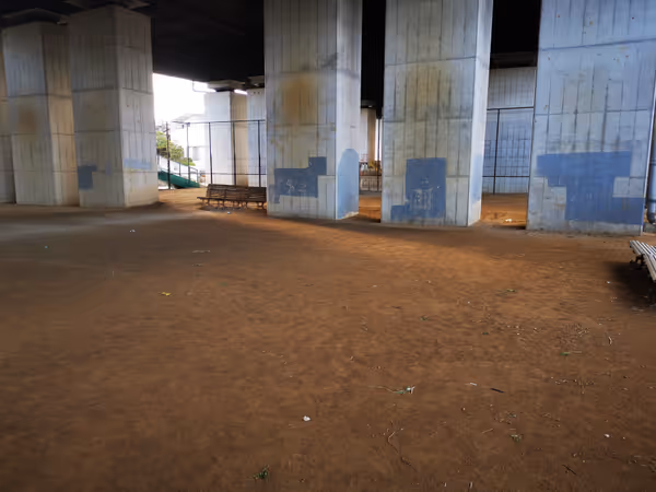 Photo of Urihime Shrine Station | Rest area under the elevated tracks near Urihime Station 1