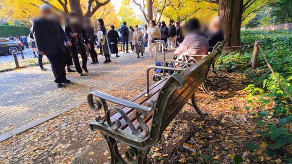Photo of Gaienmae Station | Rest Spot Along the Ginkgo Tree-Lined Path at the Meiji Shrine Outer Gardens 3