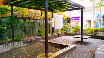 西荻窪站西荻北中央公园的休憩场所3