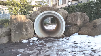 世田谷代田駅土管がある広場の休憩場所その2