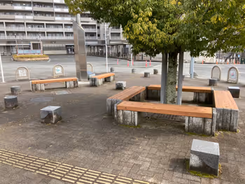 Photo of Hashihara Station | North Exit - Plaza near the rotary | Rest Spot 2