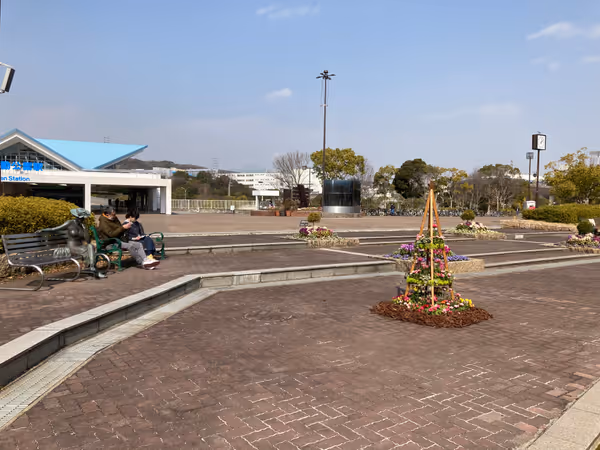 Photo of Sogo Undo Koen Station | Near the fountain in the central plaza | Rest Spot 4