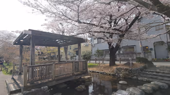 柴崎體育館站前的休息場所2