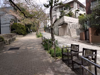 北品川車站御殿山坡道的休息地點其一