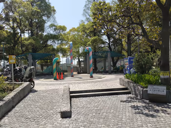 Rest area 1 at Kodomo no Mori Park, Shin-Banba Station