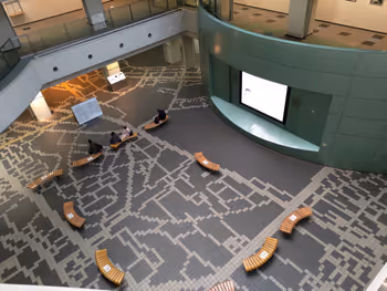 後楽園駅文京シビックセンター 地下2階の休憩場所その1