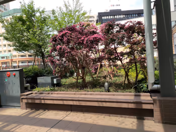 大崎駅ブライトタワー2F オーバルコート側の休憩場所その2