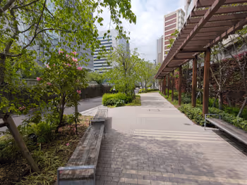 【大崎駅】パークシティ大崎 ザ・レジデンス前の休憩場所