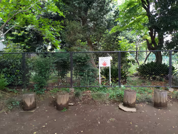 十条駅野鳥の森緑地の休憩場所その4