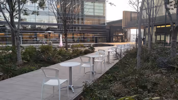 立川北站 Green Springs 噴水前的休憩場所其1