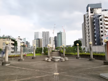 目黒駅ミニパークの休憩場所その2