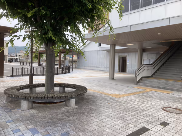 Photo of Banshu-Ako Station | North Exit (West Side) Stairs Near | Rest Spot 2
