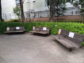 不動前車站Famille東館周邊的休息場所其四