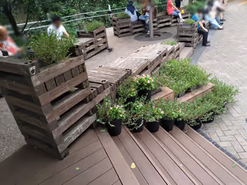 Rest area at Poppo Machida Square near Machida Station, part 2