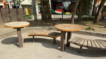 早稻田車站鶴卷南公園的休息場所其4