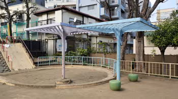 早稻田車站早稻田公園的休息場所其3