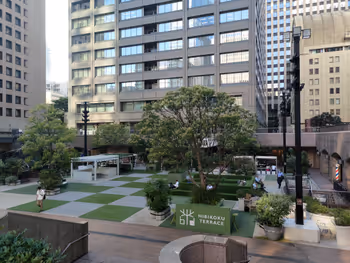 內幸町站Hibikoku露台的休息場所,其三