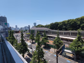 Rest area with artwork at Harajuku Station WITH HARAJUKU part 3