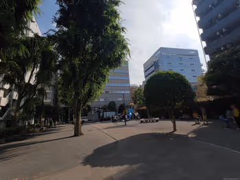 五反田車站大崎公園的休息場所其二