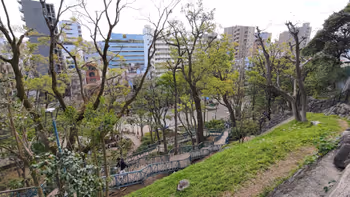 早稲田駅江戸川公園の休憩場所その1