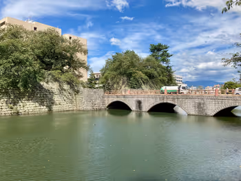 Photo of Fukui Station | Fukui Castle Ruins Moat Edge (in front of JA Fukui Prefecture Agricultural Hall) | Rest Spot 2