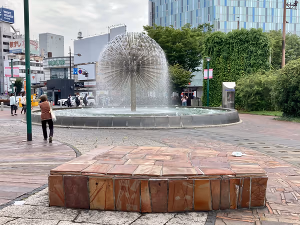 Photo of Okayama Station | East Exit: Momotaro Statue & Station | Fountain Near | Rest Spot 5