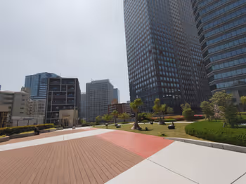 大崎站大崎Bright Plaza 屋頂庭園的休憩場所其四